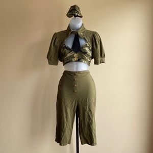 Sexy Army Cadet Halloween Costume Cosplay Military